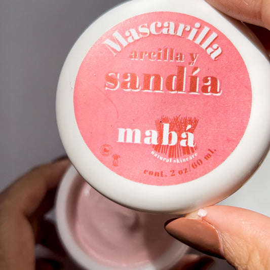 Mascarilla de arcilla y sandía